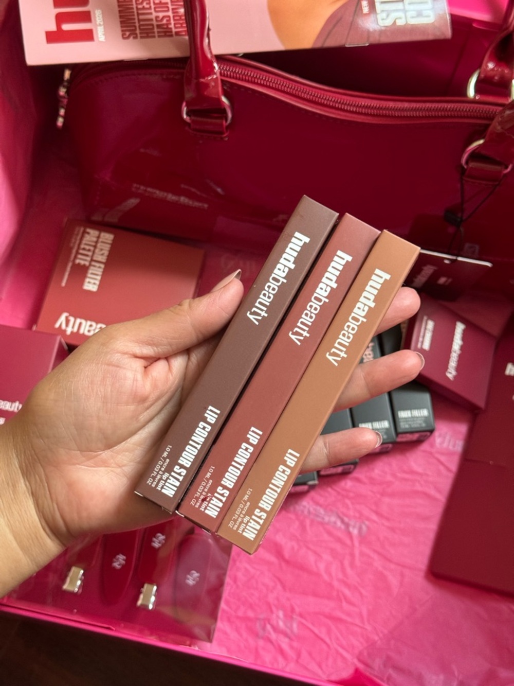 HUDA BEAUTY STRAWBERRY COLLECTION• ALL PRODUCTS ARE BRANDNEW CHECK PHOTOS - Picture 11 of 17